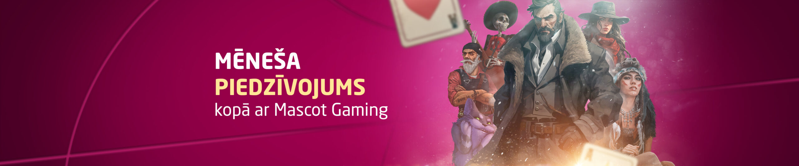 Mēneša piedzīvojums ar Mascot Gaming – Synottip bonus